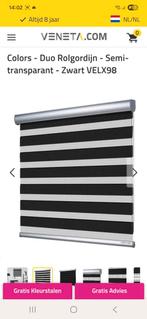 Duo rolgordijn zwart, Ophalen, Zo goed als nieuw, Grijs, 150 tot 200 cm