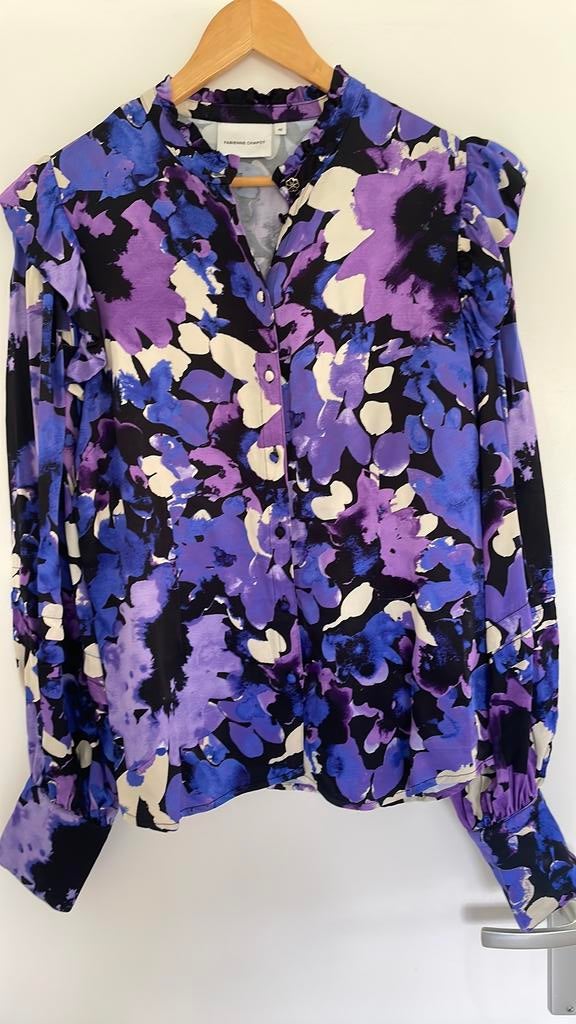 Hele mooie blouse merk Fabienne Chapot maat 42, Ophalen of Verzenden, Zo goed als nieuw, Maat 42/44 (L), Blauw