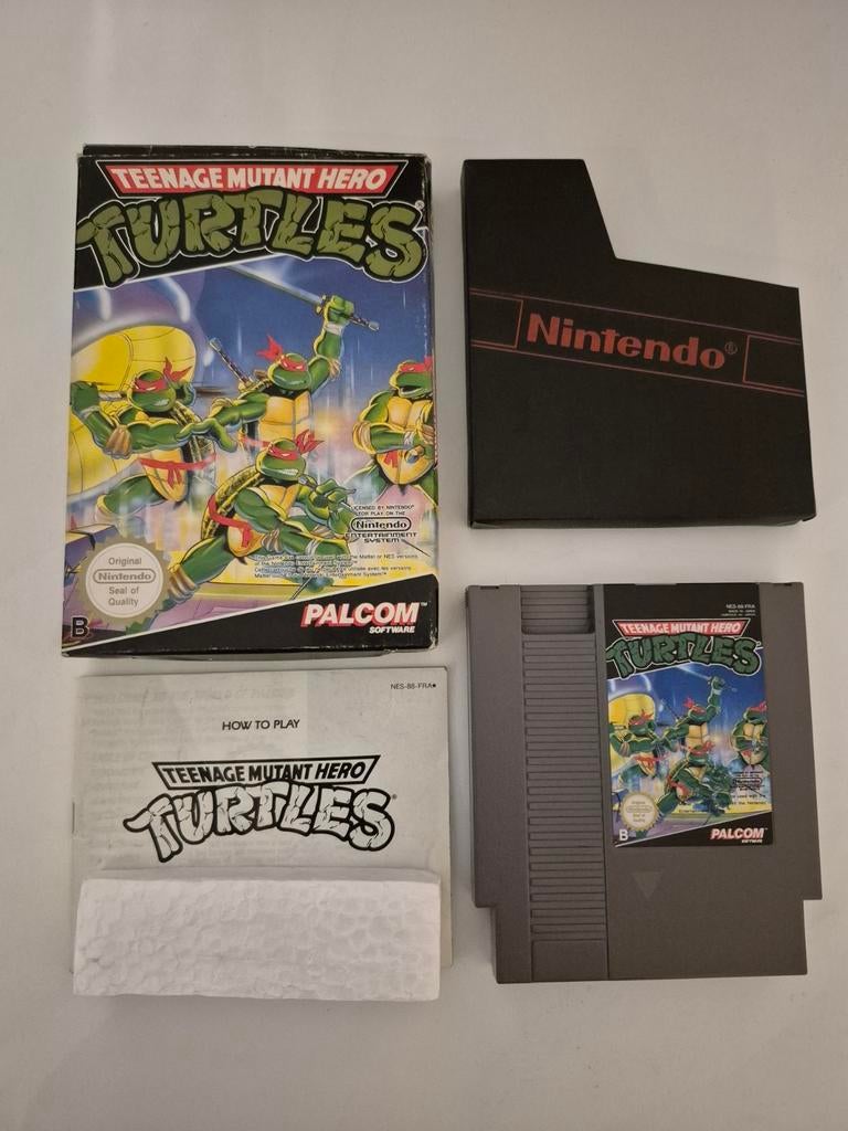 Teenage mutant hero turtles nintendo nes cib, Spelcomputers en Games, Games | Nintendo NES, Avontuur en Actie, Gebruikt, 2 spelers