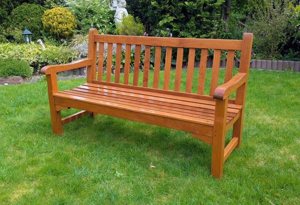 Barlow Tyrie Glenham Teakhouten Tuinbank 150 cm - Nieuwstaat, Ophalen of Verzenden, Zo goed als nieuw, Onbekend, Barlow Tyrie