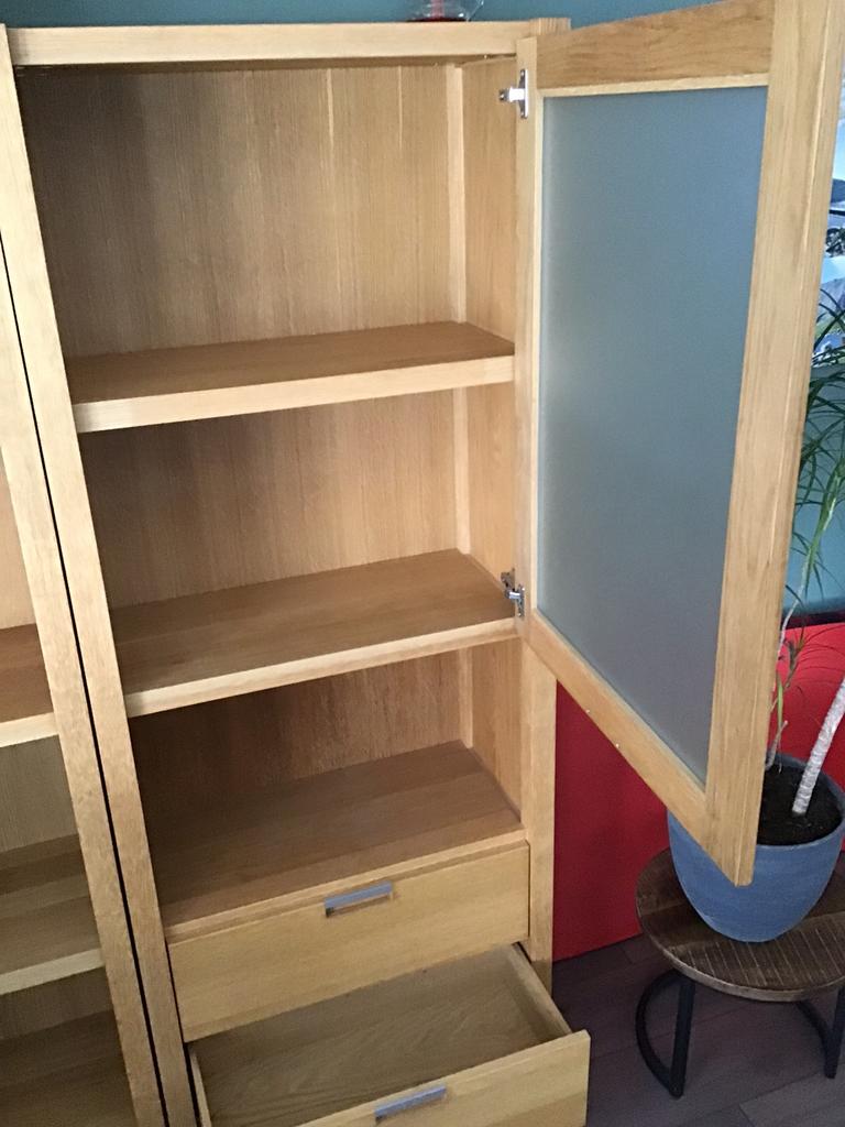 Blank eiken kast., Ophalen, 50 tot 100 cm, Zo goed als nieuw, 150 tot 200 cm