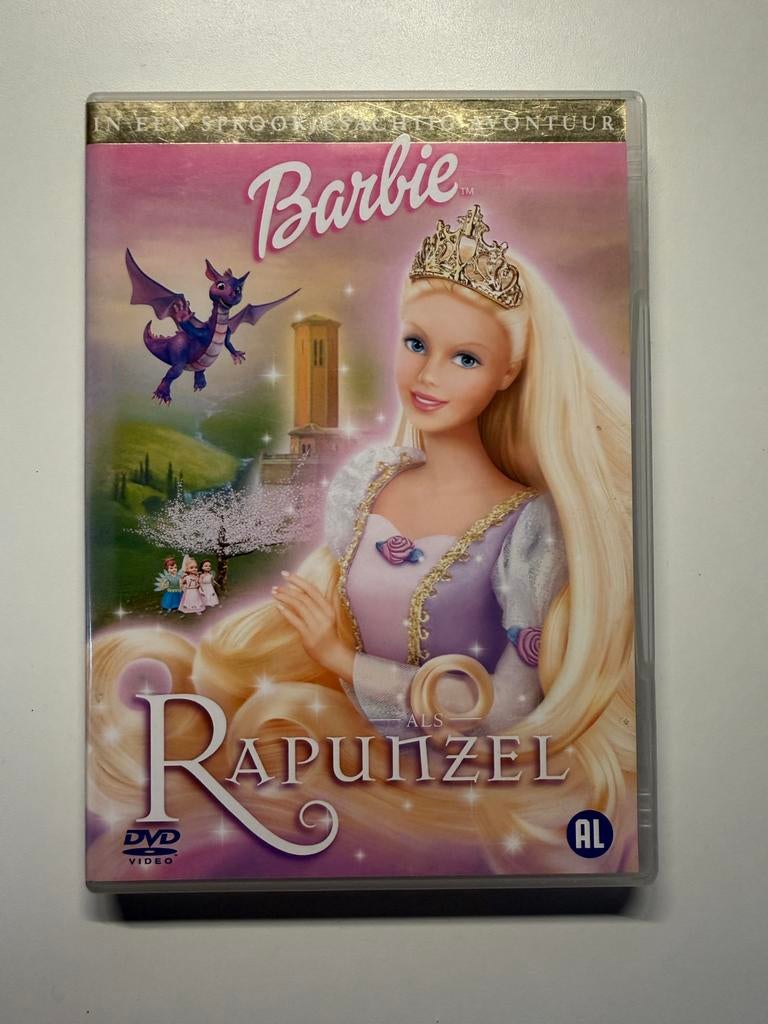 Barbie als Rapunzel (2002) DVD | Actie 5=4, Cd's en Dvd's, Alle leeftijden, Ophalen of Verzenden, Zo goed als nieuw