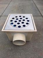 Vierkante put roestvrijstaal rooster en stankafsluiter, Ophalen of Verzenden, Gebruikt