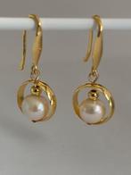 Prachtige Parel Oorbellen met witte Akoya parels, 14K Goud, Sieraden, Tassen en Uiterlijk, Oorbellen, Hangers, Wit, Nieuw, Ophalen of Verzenden