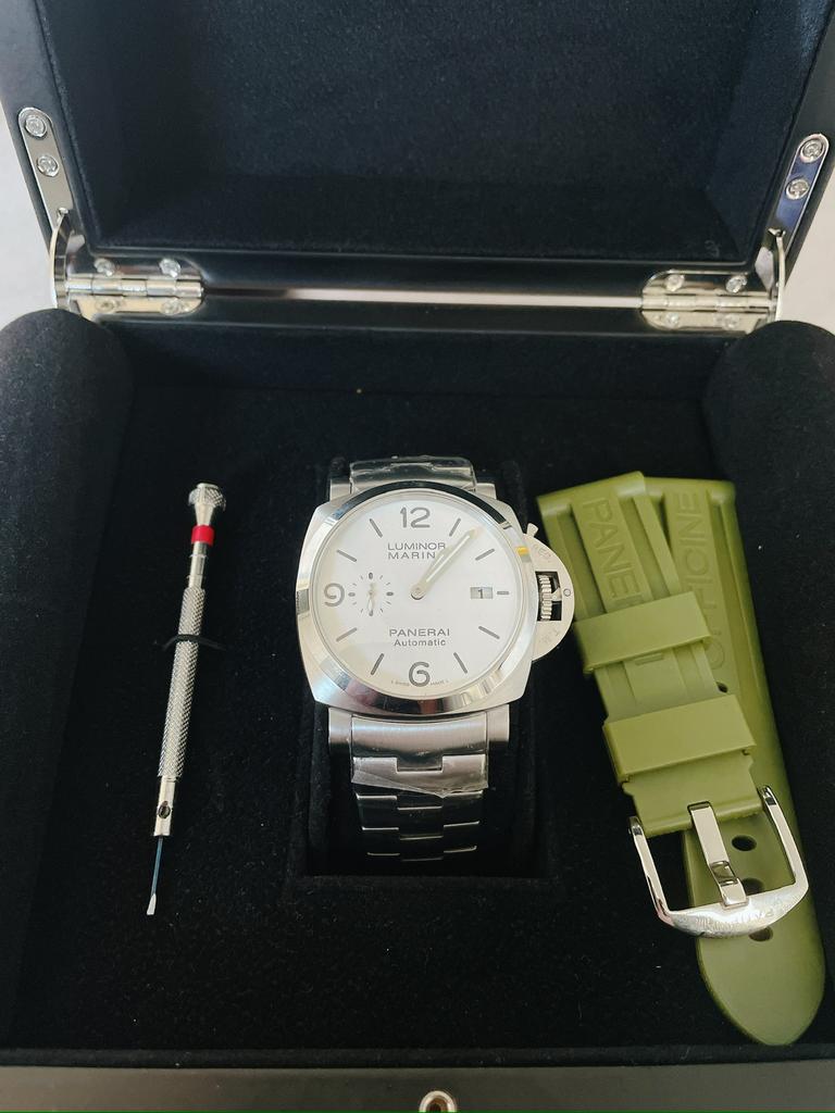PANERAI Luminor Marina White Stainless Steel -44MM -PAM01314, Staal, Rolex, Verzenden, Polshorloge