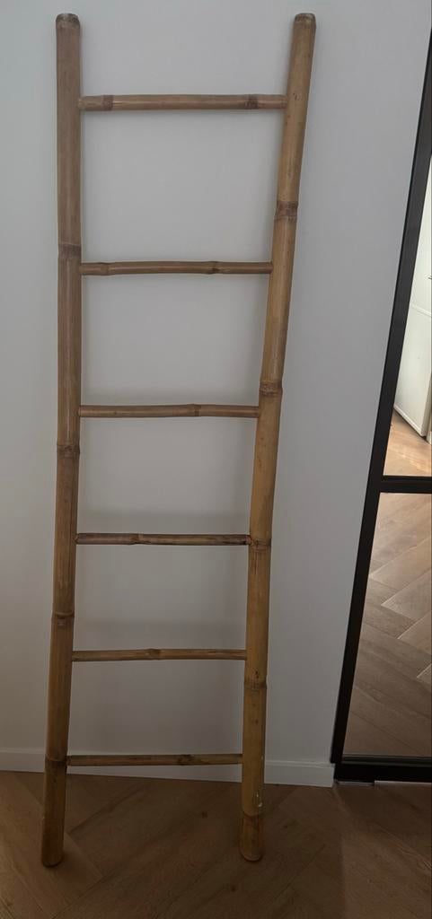 Houten decoratie trap van bamboe, Huis en Inrichting, Woonaccessoires | Overige, Gebruikt, Ophalen