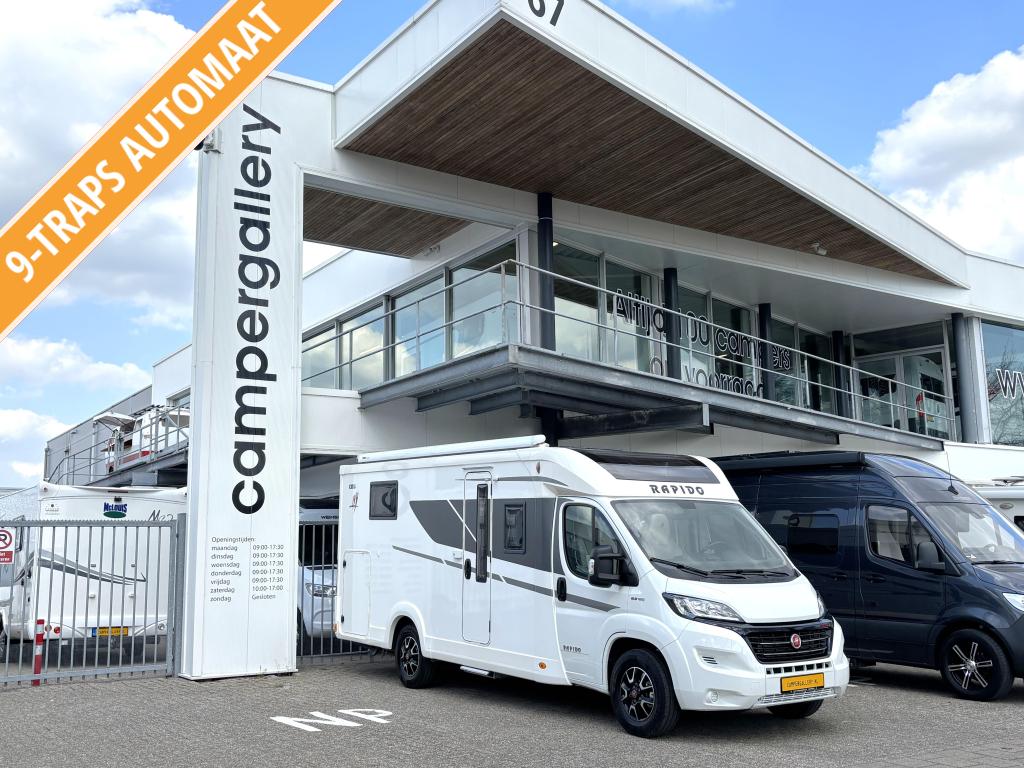 Rapido C86 9-TRAPS AUTOMAAT QUEENSBED + FACE TO FACE UNIEK!, Caravans en Kamperen, Automaat, Fiat, Bedrijf, Diesel
