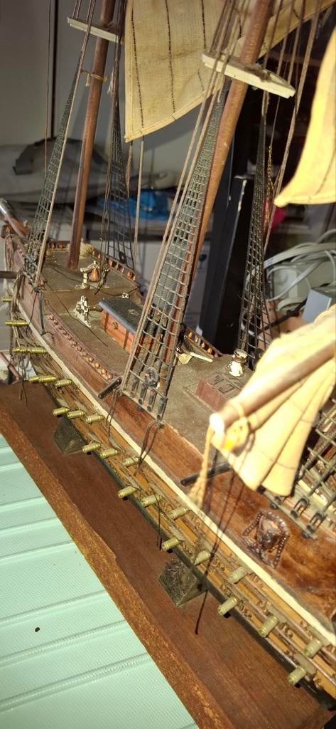 Antiek boot Navio Español (Spain), Hobby en Vrije tijd, Modelbouw | Boten en Schepen, Ophalen of Verzenden