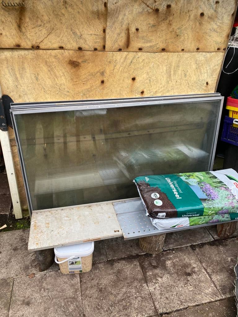 Serre  glas kas kweekkas raam voor tuin en terras, Ophalen of Verzenden, Zo goed als nieuw