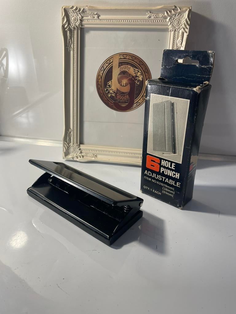 Filofax 6-gaats perforator verstelbaar vintage agenda punch, Ophalen of Verzenden, Zo goed als nieuw