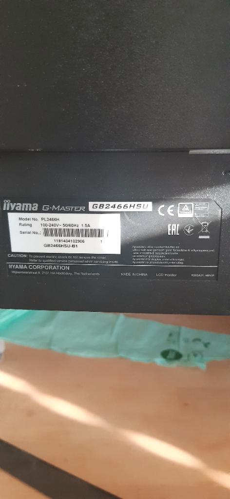 ​Iiyama G-Master GB2466HSU, Computers en Software, Monitoren, Zo goed als nieuw, 151 t/m 200 Hz, DisplayPort, HDMI, Ingebouwde speakers