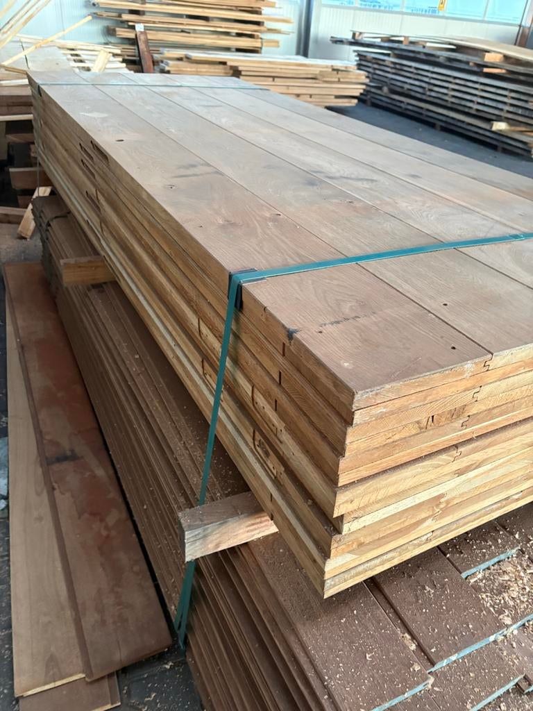 8 Eiken deuren van gedroogd hout, Doe-het-zelf en Verbouw, Deuren en Horren, Ophalen, 80 tot 100 cm, 215 cm of meer, Binnendeur