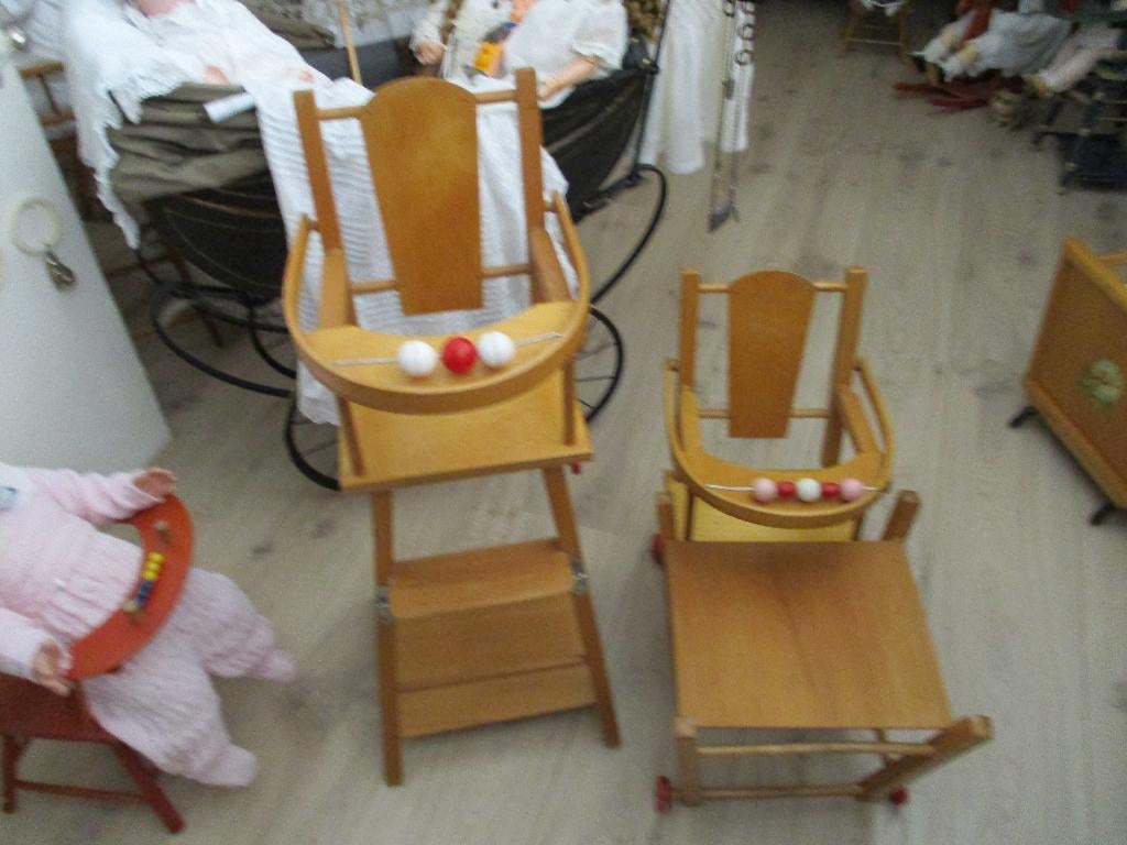 oude houten speelgoed, Ophalen