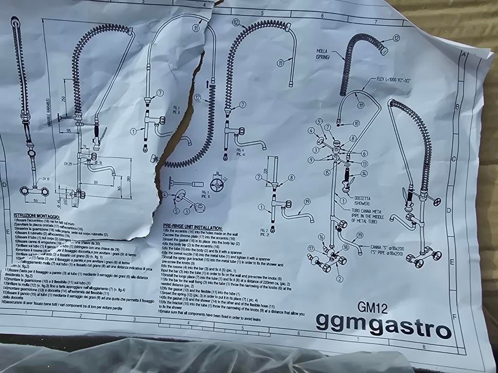 GGM Gastro Spoelkraan met sproeier, nieuw in doos, Doe-het-zelf en Verbouw, Sanitair, Ophalen of Verzenden