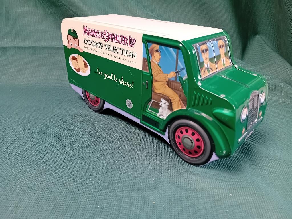 Engelse koekjesbus., Verzamelen, Blikken, Ophalen of Verzenden, Zo goed als nieuw, Koek(jes), Overige merken