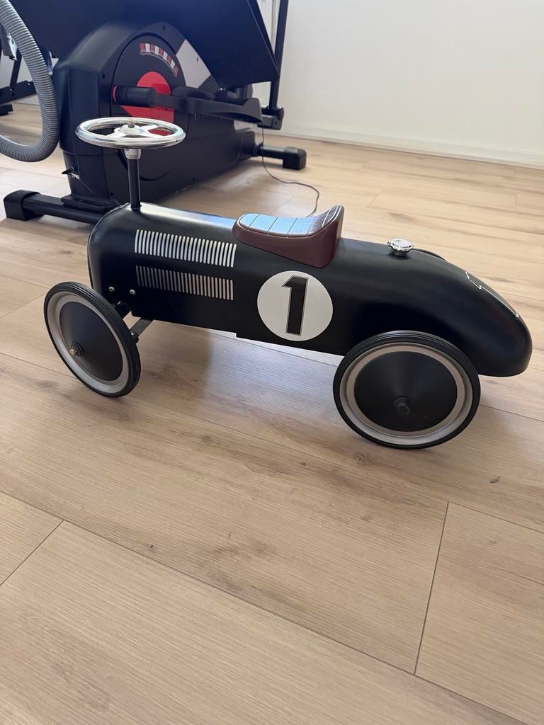 Loopauto Black Shadow Racer, Kinderen en Baby's, Speelgoed | Buiten | Voertuigen en Loopfietsen, Ophalen, Gebruikt, Loopvoertuig