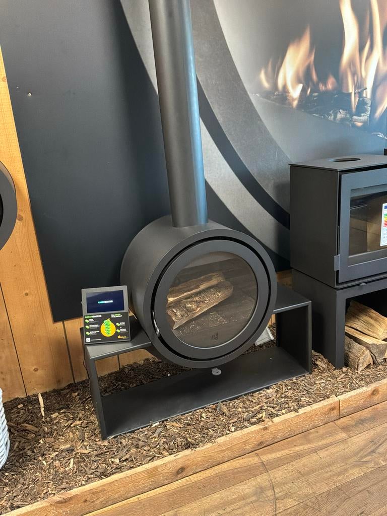 Dik Geurts Odin Front Houthaard met Plateau - Antraciet