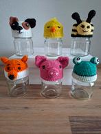 Feest, weggeef, traktatie, uitdeel, cadeau gehaakte potjes, Ophalen, Nieuw, Versiering, Verjaardag