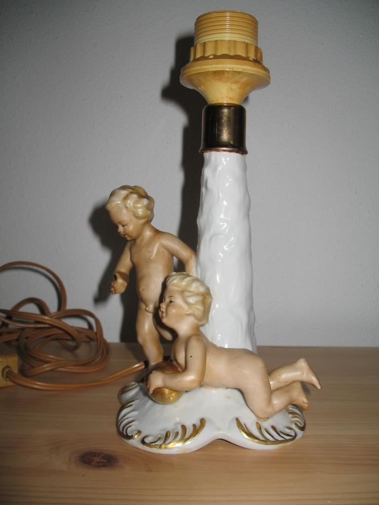Porselein Lampevoet *Cherubs* Thüringen Gräfenthal Germany, Ophalen of Verzenden