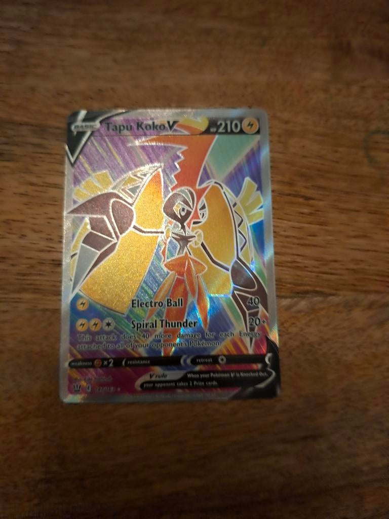 Pokémon Tapu Koko V kaart, Ophalen of Verzenden