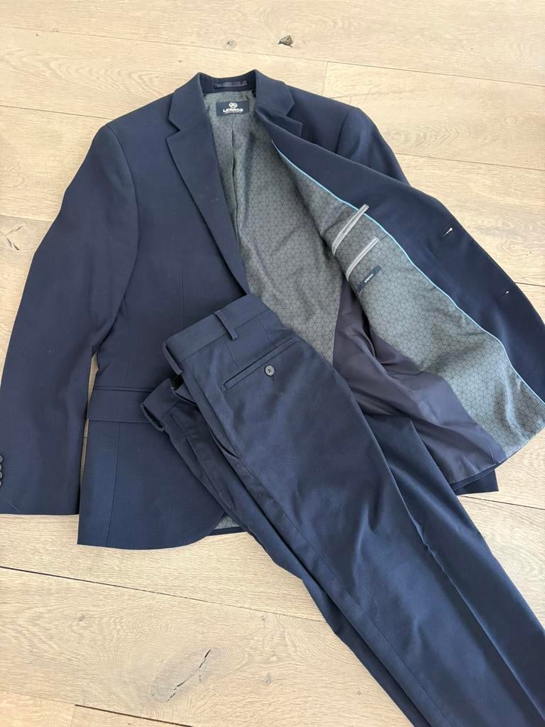 Pak / Kostuum Lerros, Kleding | Heren, Kostuums en Colberts, Ophalen of Verzenden, Zo goed als nieuw, Maat 46 (S) of kleiner, Blauw