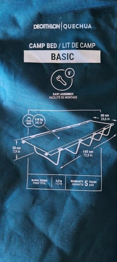 Decathlon Quechua Basic ligbed, Ophalen of Verzenden