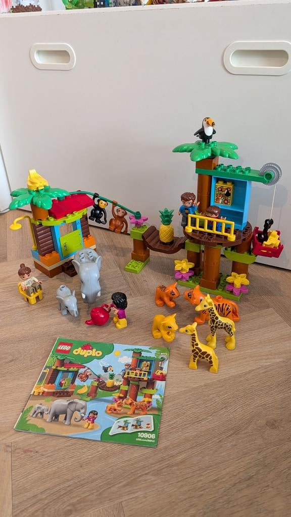 LEGO Duplo 10906 Tropisch Eiland met extra dieren, Kinderen en Baby's, Speelgoed | Duplo en Lego, Ophalen, Overige thema's, Zo goed als nieuw