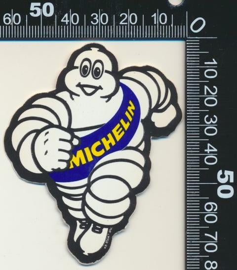 Sticker: Michelin - Poppetje (Klein - 2), Ophalen of Verzenden, Zo goed als nieuw, Auto of Motor