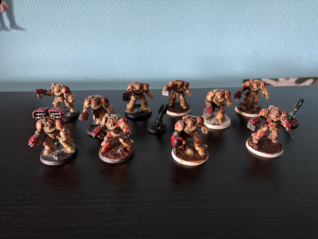 10x Terminators (Deathwing) Warhammer 40k, Figuurtje(s), Ophalen of Verzenden, Geverfd, Warhammer 40000
