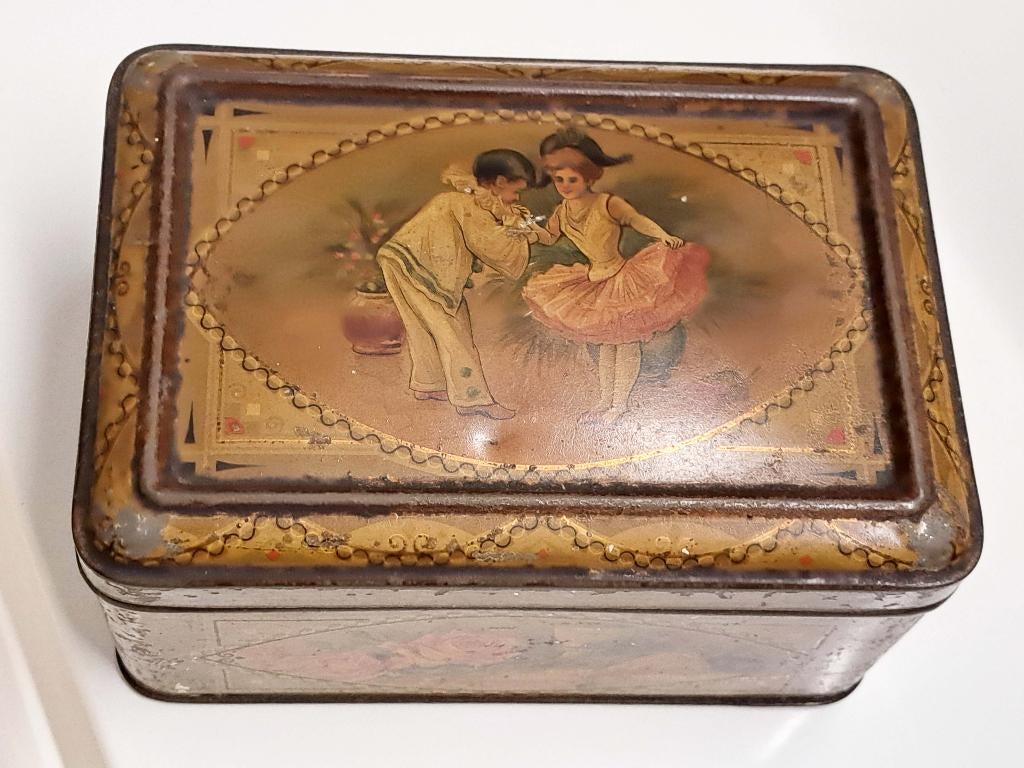 chocoladefabriek de ruyter 1920 cacao blik W J BOON, Ophalen of Verzenden, Gebruikt, Koek(jes), Overige merken