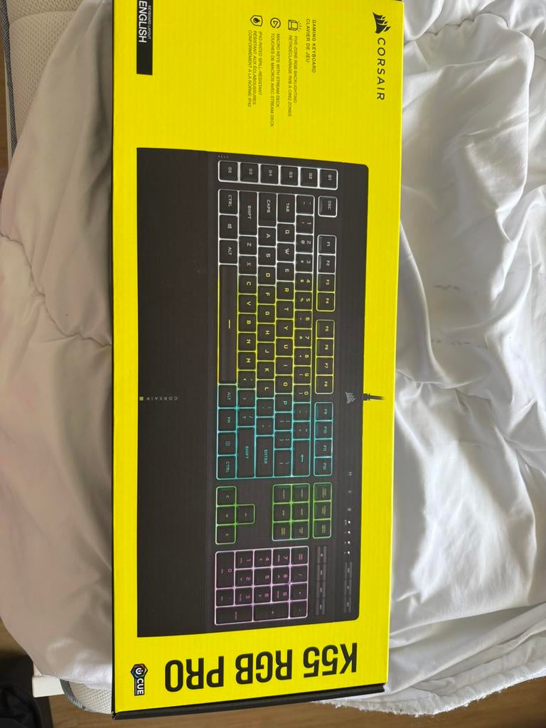 CORSAIR K55 RGB PRO-gamingtoetsenbord, Computers en Software, Toetsenborden, Ophalen, Zo goed als nieuw