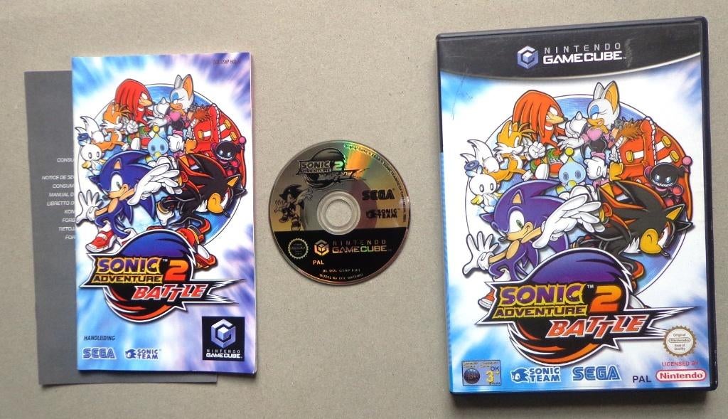 Sonic Adventure 2 Battle voor de Nintendo GameCube Compleet, Spelcomputers en Games, Games | Nintendo GameCube, Zo goed als nieuw
