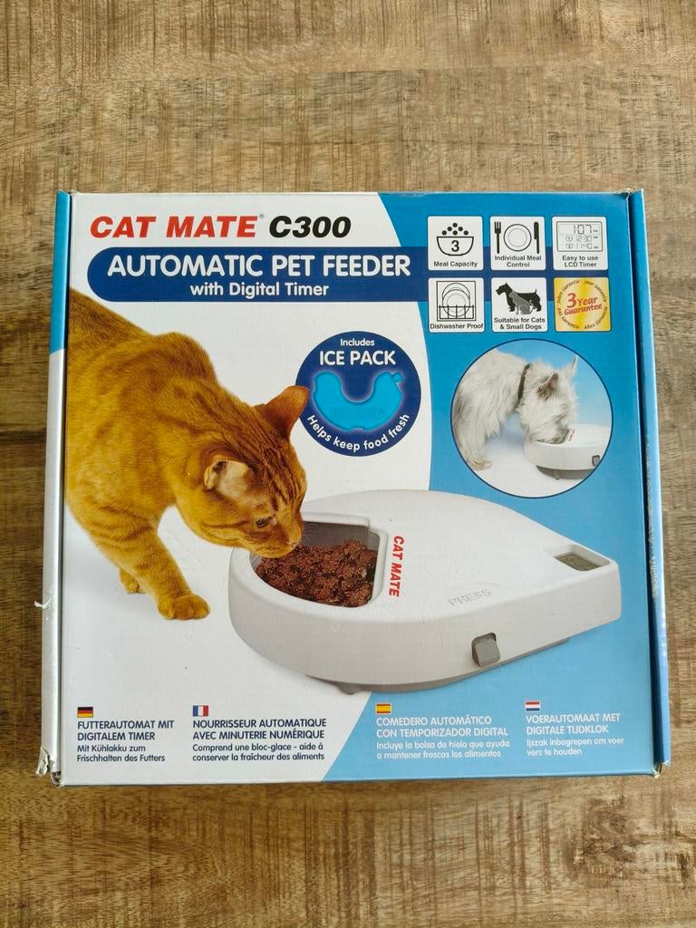 Geweldige voerbak voor 3 maaltijden met timer en koelelement, Dieren en Toebehoren, Ophalen, Automatisch, Zo goed als nieuw