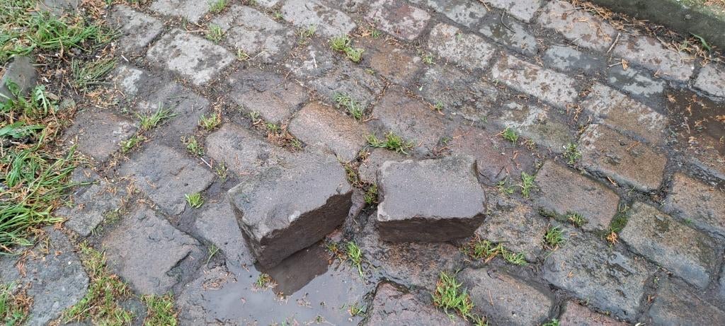 Basalt keien, Ophalen, Gebruikt