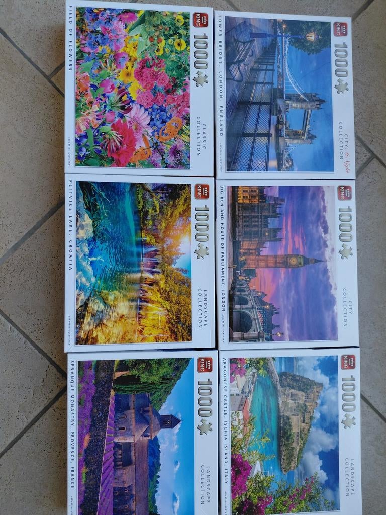 Puzzels, Ophalen, 500 t/m 1500 stukjes, Zo goed als nieuw