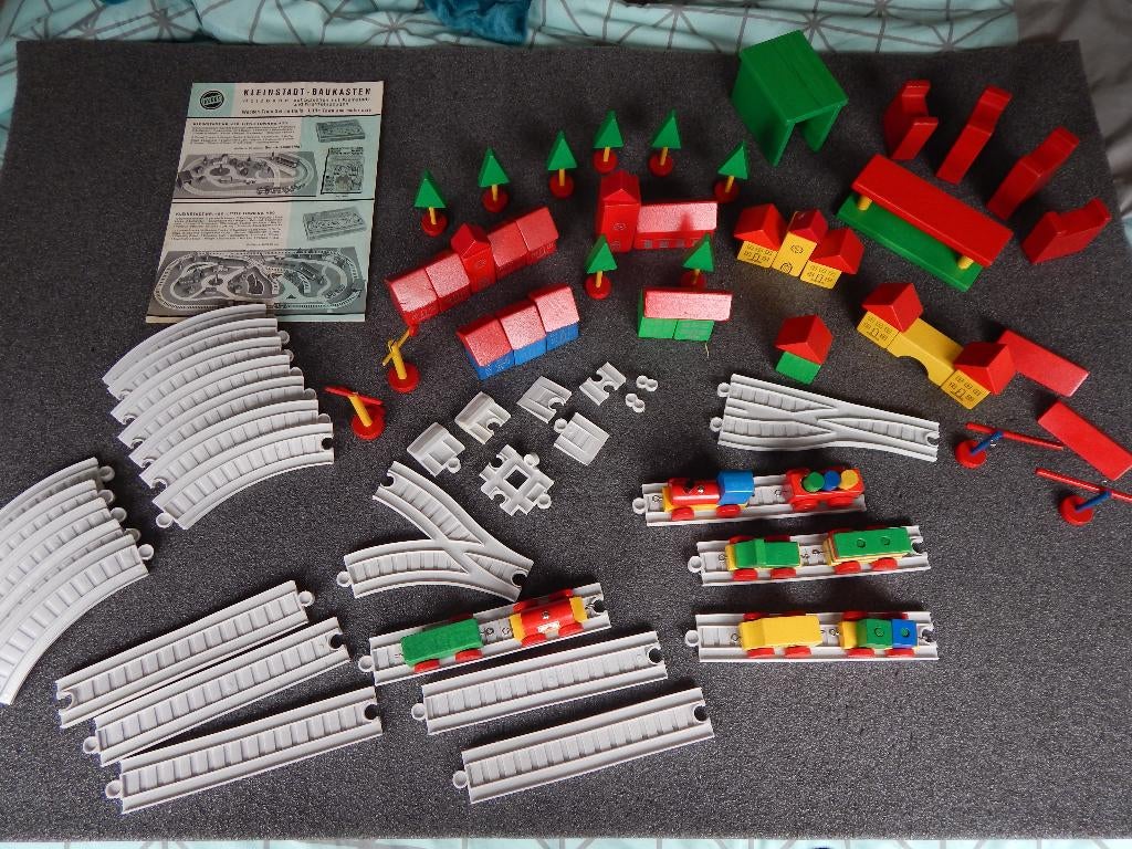 Vintage houten trein / West-Duitsland, Ophalen of Verzenden, Gebruikt