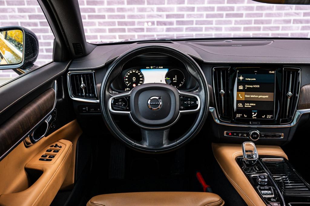 Volvo V90 2.0 T8 AWD Inscription | Trekhaak | Luchtvering |, Auto's, Volvo, 12 maanden, Euro 6, 4 cilinders, Blauw