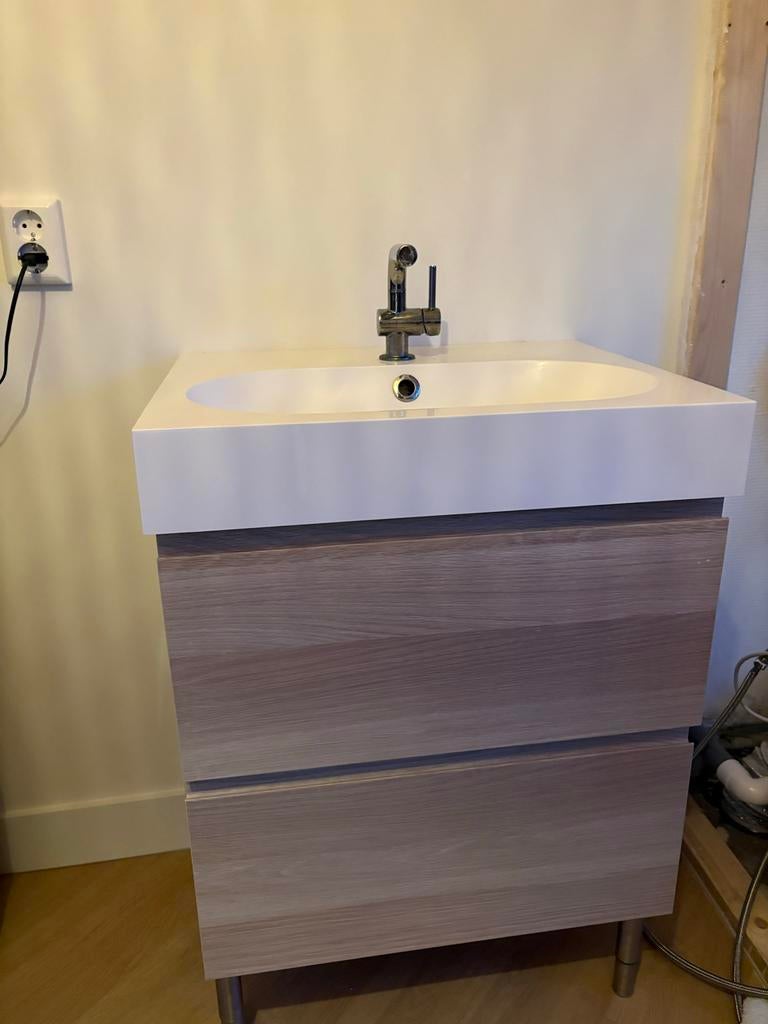 Wastafel 60cm Godmorgon IKEA, Ophalen, Gebruikt, 50 tot 100 cm, Minder dan 100 cm