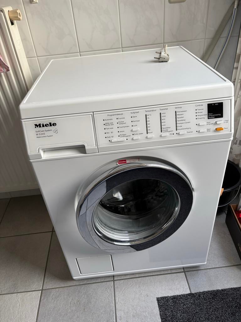 Miele W5345 softcare Wasmachine, Ophalen, Gebruikt, Voorlader, Wolwasprogramma