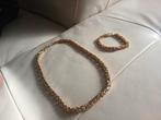 Gouden Koningsketting en Armband set, Ophalen of Verzenden, Nieuw, Goud, Goud