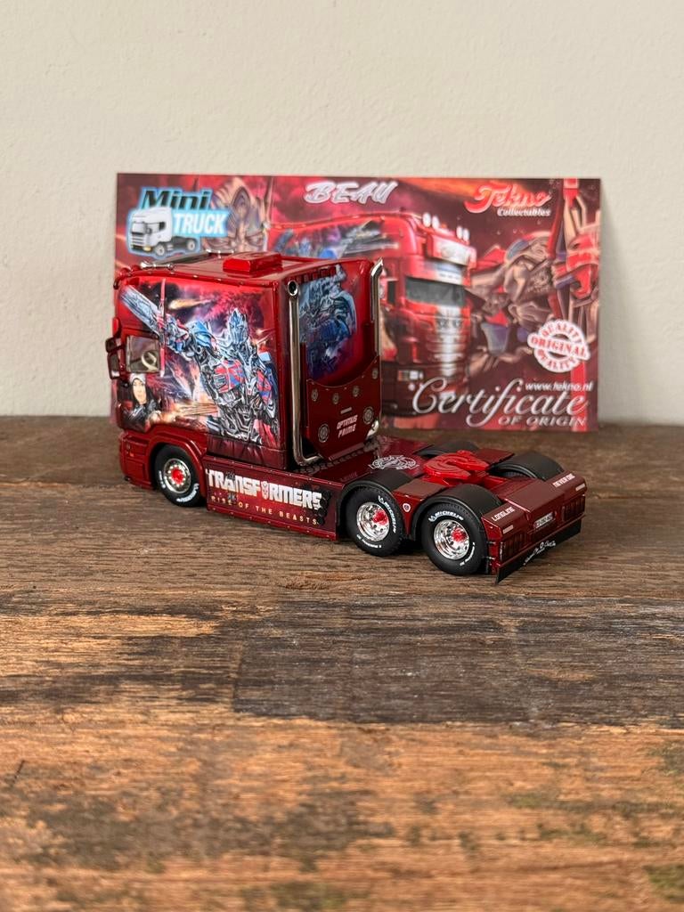 Tekno - Scania Longline Beau, Ophalen of Verzenden, Zo goed als nieuw, Bus of Vrachtwagen, Tekno