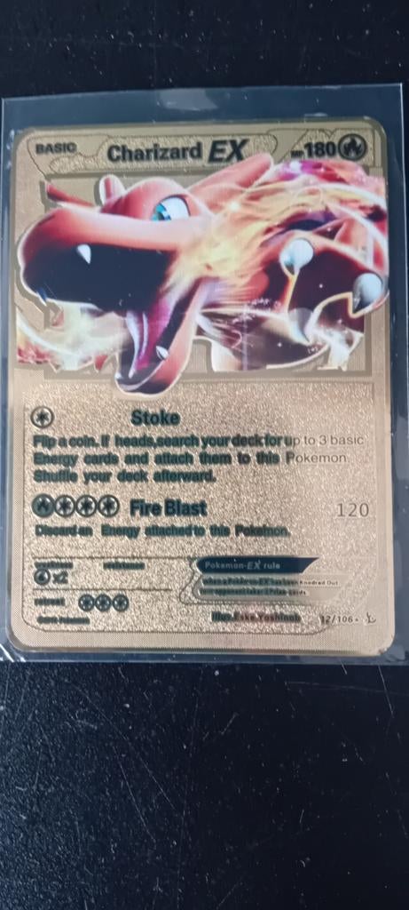 Pokémon Charizard kaart, Hobby en Vrije tijd, Verzamelkaartspellen | Pokémon, Ophalen of Verzenden, Zo goed als nieuw, Losse kaart