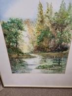 schilderij bomen en water herman ouboter, Ophalen of Verzenden, 'T Olde Gre-j, Info@toldegrej.nl, Endepoelstraat 20f Didam