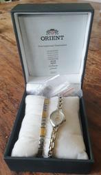 Orient dameshorloge met armband, Ophalen of Verzenden, Staal, Overige merken