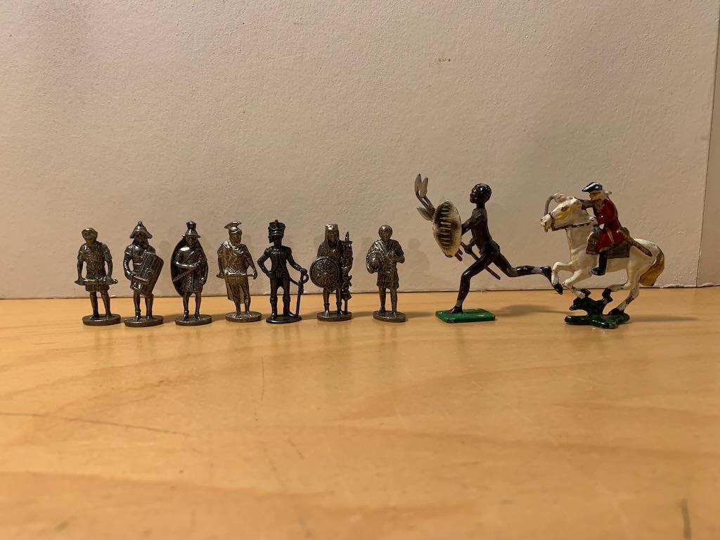 tinnen soldaten 9 stuks., Ophalen of Verzenden