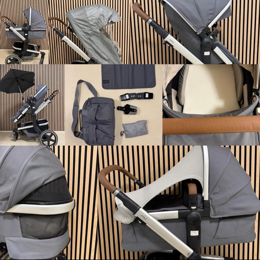 Joolz Day + “Gorgeous Grey” incl Joolz accessoires!!!, Overige merken, Ophalen of Verzenden, Zo goed als nieuw, Combiwagen
