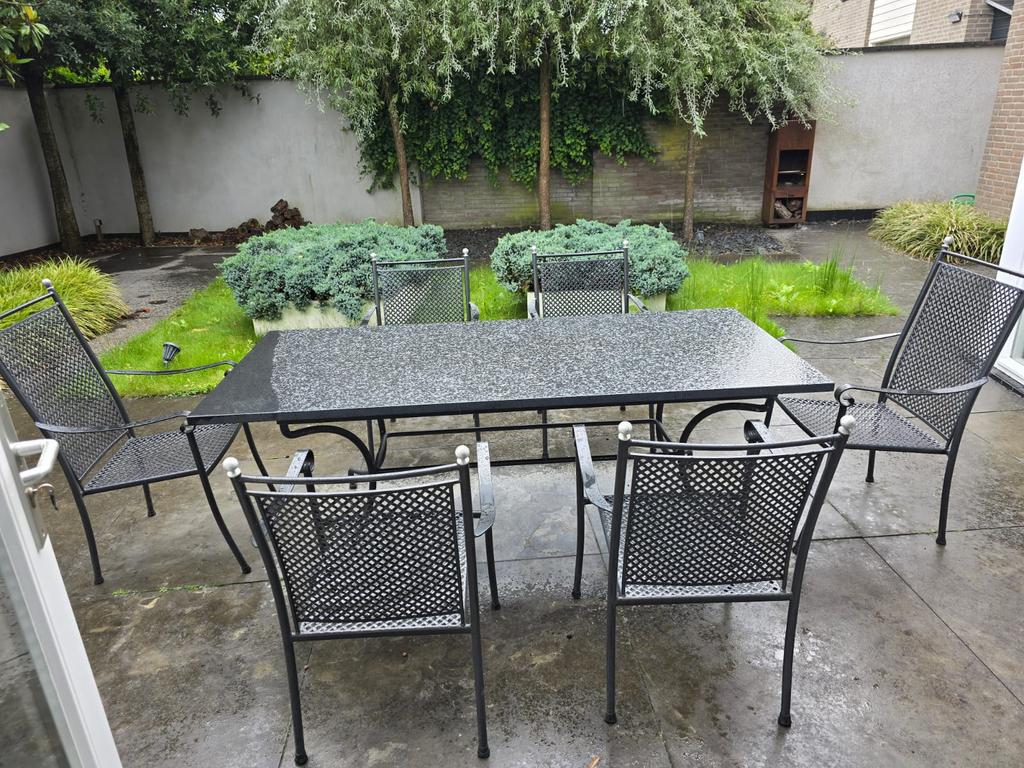 Tuinset 6 persoons, Tuin en Terras, Ophalen, Zo goed als nieuw, Overige materialen