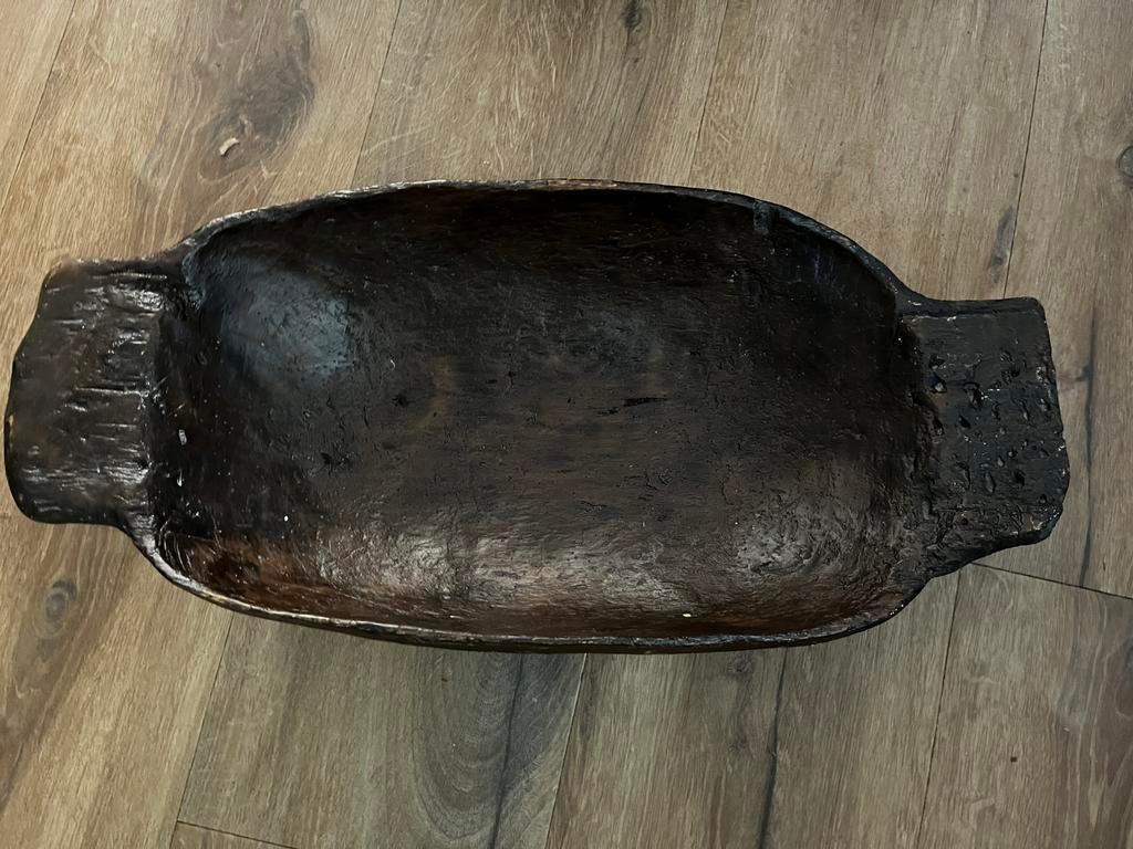 Houten mooie schaal, Antiek en Kunst, Curiosa en Brocante, Ophalen