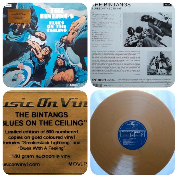 The Bintangs - Blues on the ceiling/oplage 500 goud vinyl, Cd's en Dvd's, Vinyl | Jazz en Blues, Nieuw in verpakking, Blues, 1980 tot heden