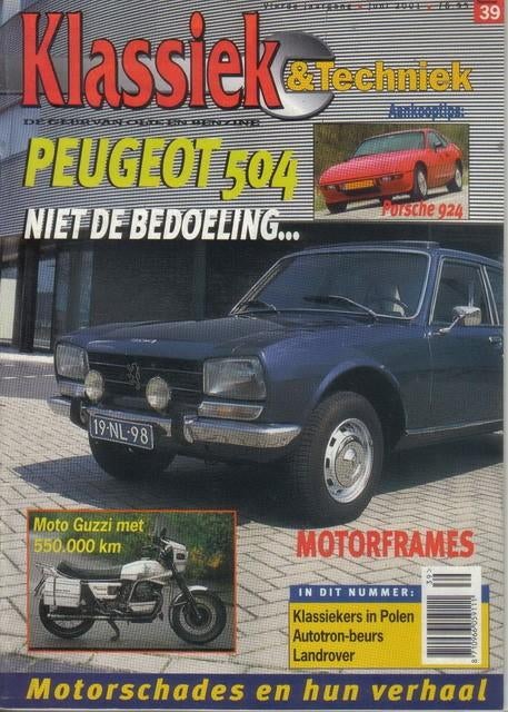 Klassiek & Techniek 39 2001 : Peugeot 504 - Porsche 924, Ophalen of Verzenden, Gelezen, Algemeen